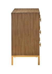 Wheaton Brown 3 Drawer Chest with AC and USB Ports-7