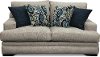 Casual Contemporary Silver Gray Loveseat - Piccolo