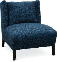 Casual Contemporary Blue Accent Chair - Piccolo