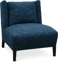 Piccolo Casual Contemporary Blue Accent Chair