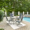 5 Piece Round Outdoor Patio Dining Set - South Beach