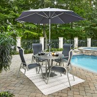 7 Piece Round Outdoor Patio Dining Set - South Beach