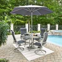 7 Piece Outdoor Patio Dining Table Set - South Beach