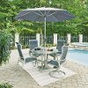 7 Piece Round Outdoor Patio Dining Set - South Beach