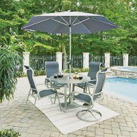 7 Piece Round Outdoor Patio Dining Set - South Beach