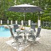7 Piece Outdoor Patio Dining Table Set - South Beach