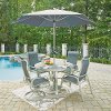 7 Piece Round Outdoor Patio Dining Set - South Beach