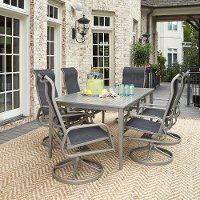 7 Piece Rectangular Outdoor Patio Dining Set - South Beach