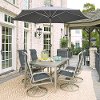 9 Piece Rectangular Outdoor Patio Dining Set - South Beach