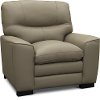 Contemporary Beige Leather Chair - Glasgow