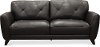 Modern Dark Brown Leather Sofa - Colours