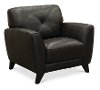 Modern Dark Brown Leather Chair - Colours