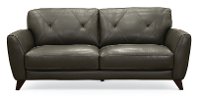 Modern Dark Gray Leather Sofa - Colours