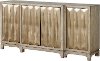 Clearance Retro Modern Rose Gold 4-Door Cabinet