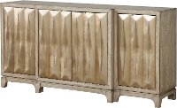 Retro Modern Rose Gold 4-Door Cabinet