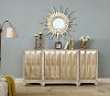 Retro Modern Rose Gold 4-Door Cabinet-3