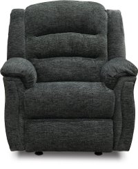 Charcoal Gray Power Rocker Recliner - Max