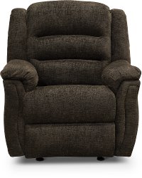 Chocolate Brown Manual Rocker Recliner - Max