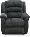 Charcoal Gray Reclining Power Lift Chair - Max