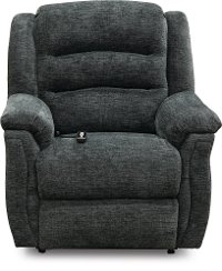 Charcoal Gray Reclining Power Lift Chair - Max