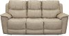 Ice White Leather-Match Power Reclining Sofa - Cade