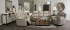 Tan Leather-Match Power Reclining Sofa - Cade-3