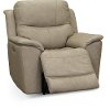Ice White Leather-Match Power Recliner - Cade-2