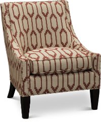 Contemporary Rust and Tan Accent Chair - Chimayo