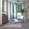 Sling Seat Chaise and Accent Table - South Beach