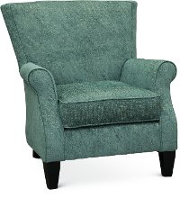 Classic Blue-Green Accent Chair - Loom