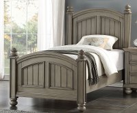 Casual Classic Gray Twin Bed - Barnwell