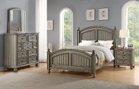 Casual Classic Gray 4 Piece Queen Bedroom Set - Barnwell