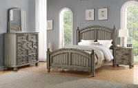 Casual Classic Gray 4 Piece King Bedroom Set - Barnwell