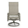 Gray Sling Swivel Outdoor Patio Rocking Chair - Daytona