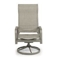 Gray Sling Swivel Outdoor Patio Rocking Chair - Daytona