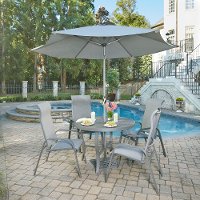 7 Piece Round Outdoor Patio Dining Set - Daytona