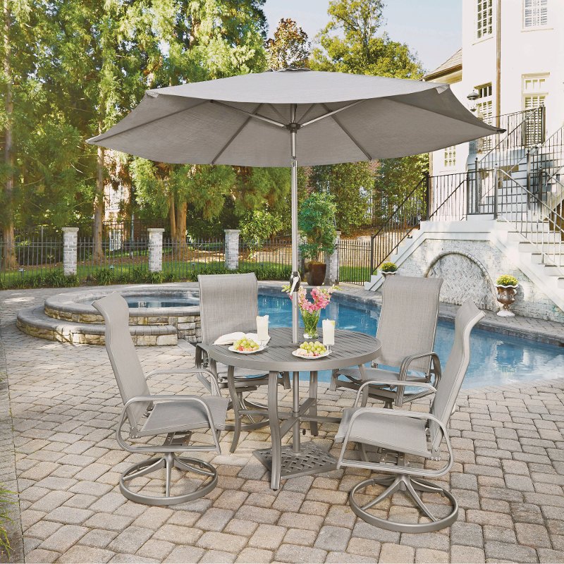 7 Piece Round Outdoor Patio Dining Set Daytona Rc Willey 7 Piece Round Outdoor Patio Dining Set Daytona