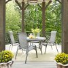 5 Piece Round Outdoor Patio Dining Set - Daytona