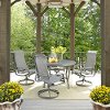 5 Piece Round Outdoor Patio Dining Set - Daytona
