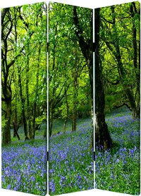 Meadows and Streams Reversible 3 Panel Screen Room Divider