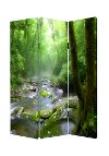 Meadows and Streams Reversible 3 Panel Screen Room Divider-2