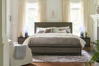 Modern Two-Tone Queen Storage Bed - Spencer