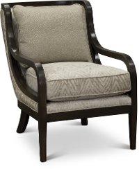 Transitional Champagne Accent Chair - Benson
