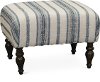 Clearance Classic English Striped Ottoman - Survey