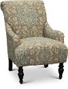 Clearance Classic English Cream and Blue Floral Accent Chair - Gotham