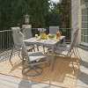 7 Piece Gray Outdoor Patio Dining Set - Daytona