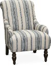 Classic English Striped Accent Chair - Survey