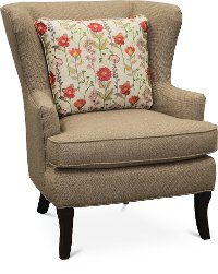 Light Brown Wingback Chair - Bahama