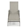 Gray Contemporary Outdoor Patio Chaise Lounge Chair - Daytona