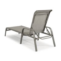 Gray Contemporary Outdoor Patio Chaise Lounge Chair - Daytona-2